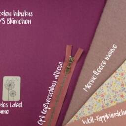Bio Tuchloden aus 100% Wolle - hibiskus – Bild 4