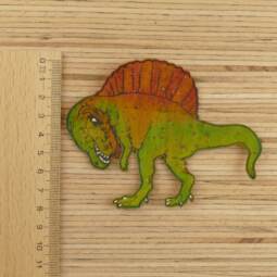 Handbemalte Korkapplikation - Spinosaurus – Bild 2