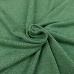 Wolle/Seide Biojersey uni - rosmarin meliert (Made in Germany) – Bild 1
