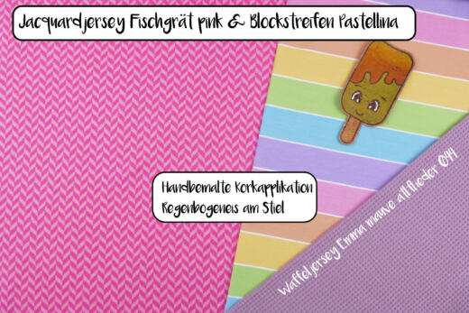 Biojersey - Tigerlilly - Blockstreifen Pastellina
