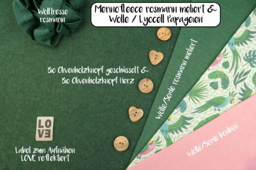 Bio Merinofleece - rosmarin meliert