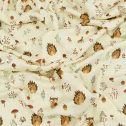 Bio Wolljersey (Interlock) - Igelwald – Bild 3