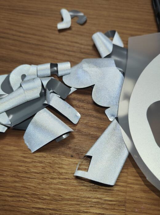 Reflektierende Flexfolie (ca. 21 x 30cm) - SUPERIOR Reflex HTV - silber