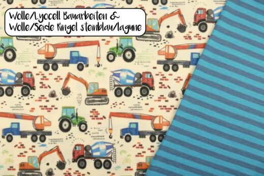 Wolle/Lyocell Biojersey (Interlock) - Bauarbeiten