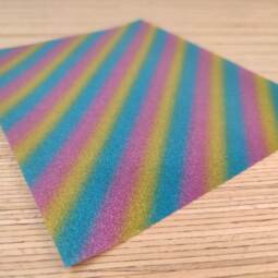 DIN A4 Glitzer Flexfolie - Siser Twinkle - Regenbogen (rainbow TW0090)