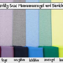 Biojersey - Tigerlilly Basic - Miniminiminiringel smaragdgrün/weiß – Bild 3