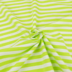 Biobündchen Ringel (Überbreite) - Tigerlilly Basic - limette/weiß