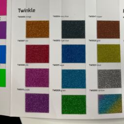 DIN A4 Glitzer Flexfolie - Siser Twinkle - Regenbogen (rainbow TW0090) – Bild 2