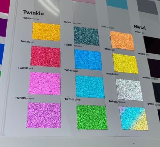 DIN A4 Glitzer Flexfolie - Siser Twinkle - Regenbogen (rainbow TW0090)