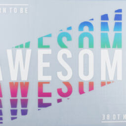 DTF Bügelbild F13 - "BORN TO BE AWESOME" (ca. 21 x 27,5cm) – Bild 4
