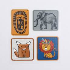 Bügelbilder F1- Tigerlilly EP - Label Wildtiere (ca. 12 x 11,5cm)