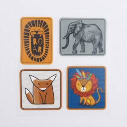 DTF Bügelbilder F1- Tigerlilly EP - Label Wildtiere (ca. 12 x 11,5cm)