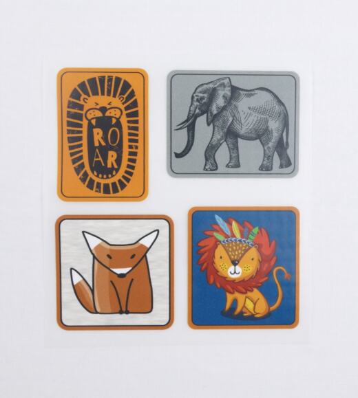 DTF Bügelbilder F1- Tigerlilly EP - Label Wildtiere (ca. 12 x 11,5cm)