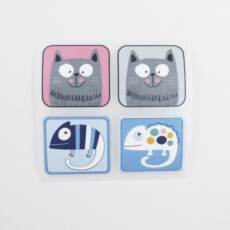Bügelbilder F5 - Tigerlilly EP - Label Cute Cats und Chamäleon (ca. 10,5 x 10cm)