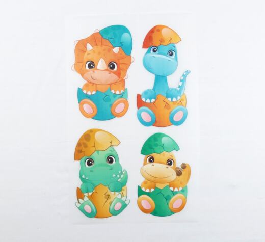 DTF Bügelbilder D13 - Dinobabys (ca. 15,5 x 25cm)