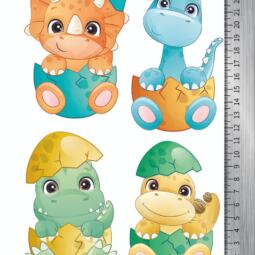 DTF Bügelbilder D13 - Dinobabys (ca. 15,5 x 25cm) – Bild 2