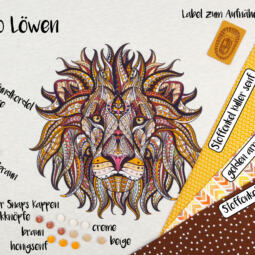 Biojersey - Tigerlilly - Ethno Löwen (100cm) – Bild 7