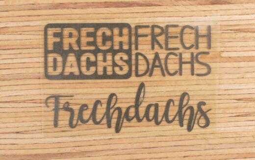 Bügelbilder aus Reflexfolie - "Frechdachs" - Farbauswahl