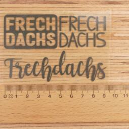 Bügelbilder aus Reflexfolie - "Frechdachs" - Farbauswahl – Bild 2