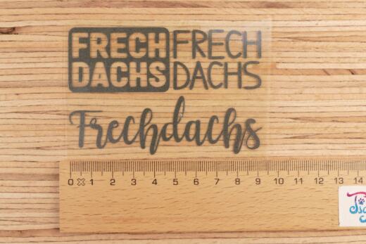 Bügelbilder aus Reflexfolie - "Frechdachs" - Farbauswahl