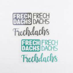 Bügelbilder aus Reflexfolie - "Frechdachs" - Farbauswahl
