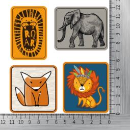 DTF Bügelbilder F1- Tigerlilly EP - Label Wildtiere (ca. 12 x 11,5cm) – Bild 3