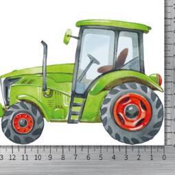 DTF Bügelbilder D4 - Traktor - blau (ca. 14 x 10cm) – Bild 2