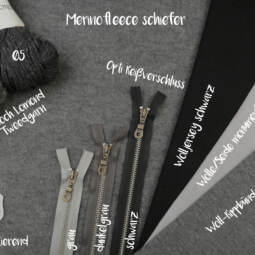 Bio Merinofleece - schiefer meliert – Bild 2