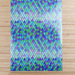 DIN A4 Flexfolie - Siser EasyPatterns® Plus - mermaid scales – Bild 3