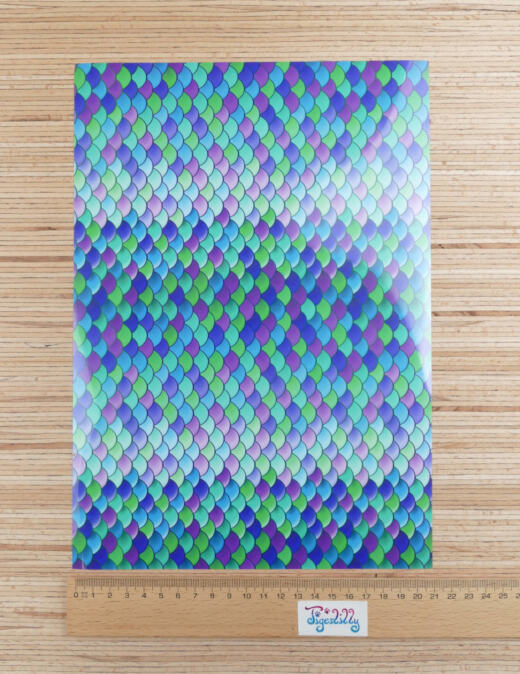 DIN A4 Flexfolie - Siser EasyPatterns® Plus - mermaid scales