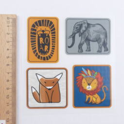 DTF Bügelbilder F1- Tigerlilly EP - Label Wildtiere (ca. 12 x 11,5cm) – Bild 2