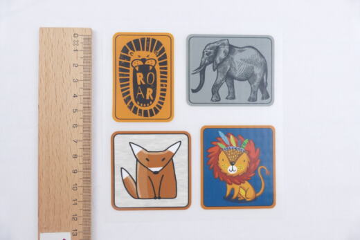 DTF Bügelbilder F1- Tigerlilly EP - Label Wildtiere (ca. 12 x 11,5cm)