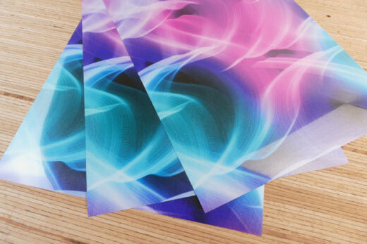 DIN A4 Flexfolie -  POLI-TAPE ® Design Flex by Oma Plott - Flow Pink Blue