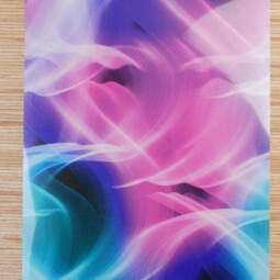 DIN A4 Flexfolie - POLI-TAPE ® Design Flex by Oma Plott - Flow Pink Blue