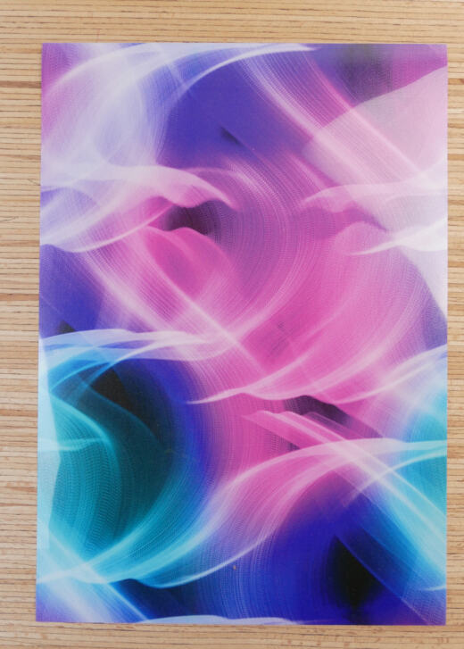 DIN A4 Flexfolie -  POLI-TAPE ® Design Flex by Oma Plott - Flow Pink Blue
