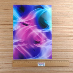 DIN A4 Flexfolie -  POLI-TAPE ® Design Flex by Oma Plott - Flow Pink Blue – Bild 2
