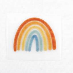 DTF Bügelbild D16 - Tigerlilly EP - Regenbogen klein (ca. 6,5 x 5cm)
