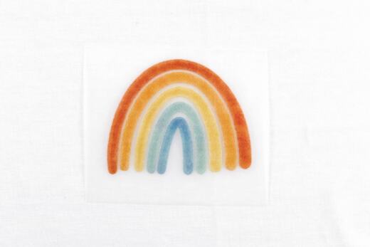 DTF Bügelbild D16 - Tigerlilly EP - Regenbogen klein (ca. 6,5 x 5cm)