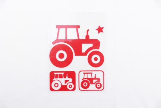 Bügelbilder aus Reflexfolie - Traktor - Farbauswahl