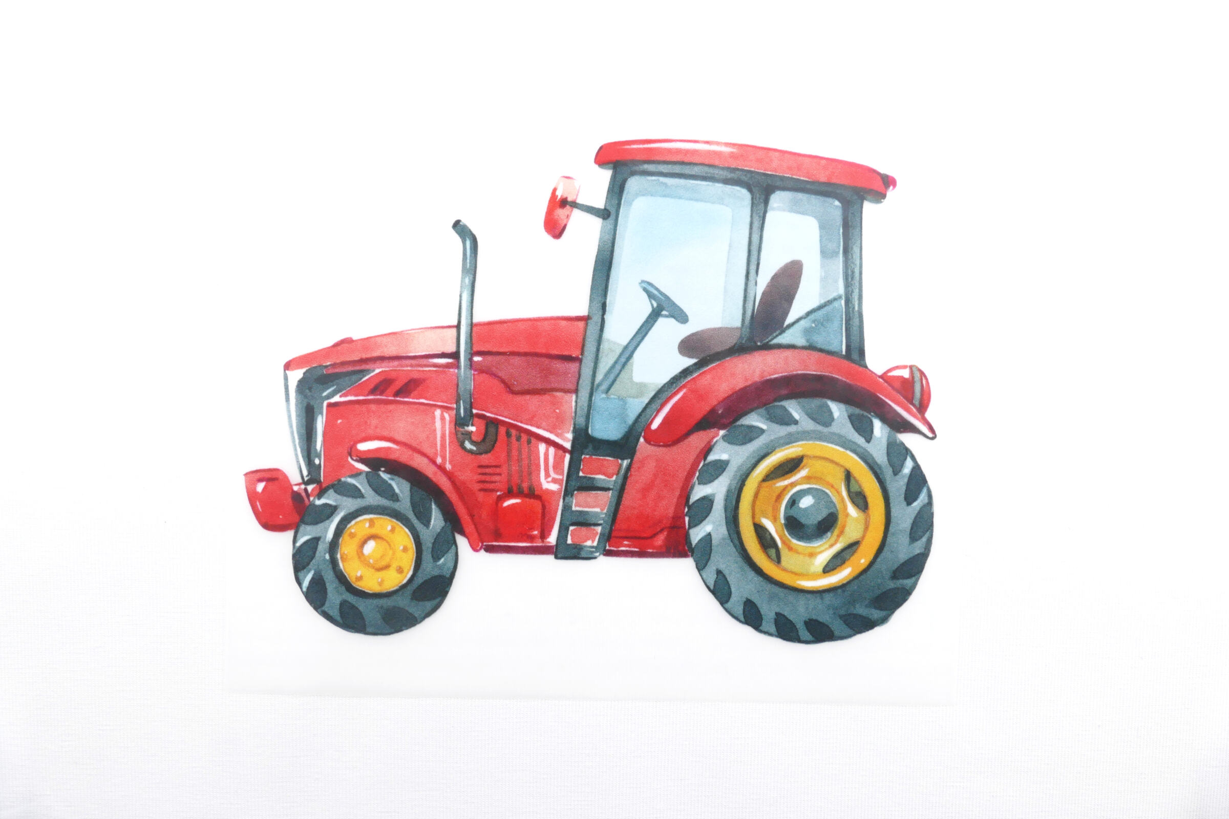 traktor rot bügelbild
