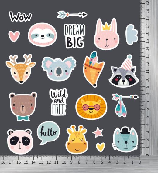 DTF Bügelbilder D15 - Tigerlilly EP - Wild & Free (ca. 19 x 17,5cm)