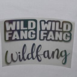 Bügelbilder E9 - regenbogen reflektierend - "Wildfang" – Bild 2
