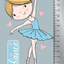 DTF Bügelbild F15 - Ballerina im blauem Tutu (ca. 10 x 15cm) – Bild 2