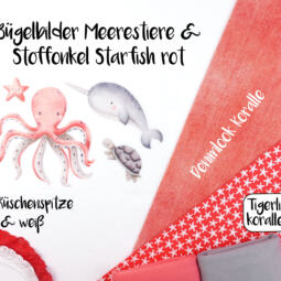 DTF Bügelbilder D9 - Meerestiere (ca. 16,5 x 22,5cm) – Bild 7