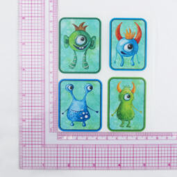 DTF Bügelbilder F18 - Label MONSTAS (ca. 11,5 x 9cm) – Bild 2