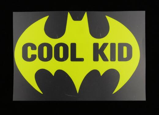 Bügelbild - COOL KID (ca. 10 x 14,5cm) - Folienauswahl