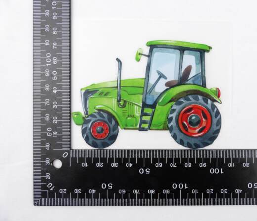DTF Bügelbilder G11 - Tigerlilly EP - kleiner Traktor - gelb (ca. 7,5 x 10,5cm)