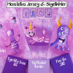 DTF Bügelbilder G1 - Tigerlilly EP - Label Monstellas (ca. 6 x 17,5cm) – Bild 4