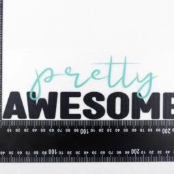 DTF Bügelbild I2 - "pretty AWESOME" – Bild 2