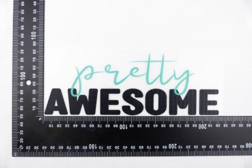 DTF Bügelbild I2 - "pretty AWESOME"